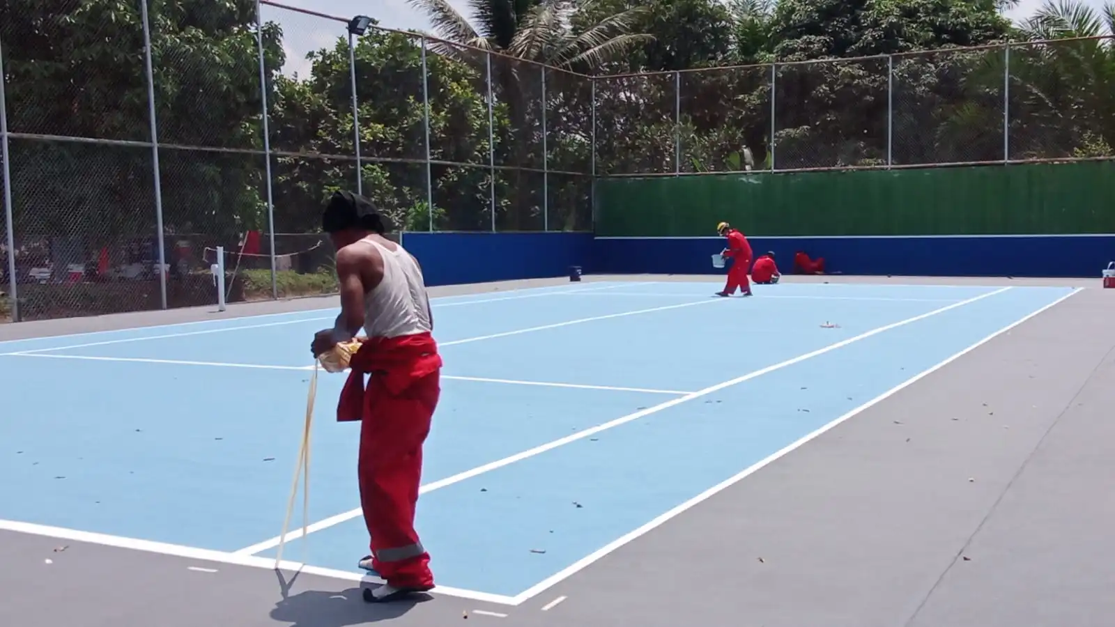 Renov Lapangan Tenis Pengadilan Tinggi Agama Denpasar